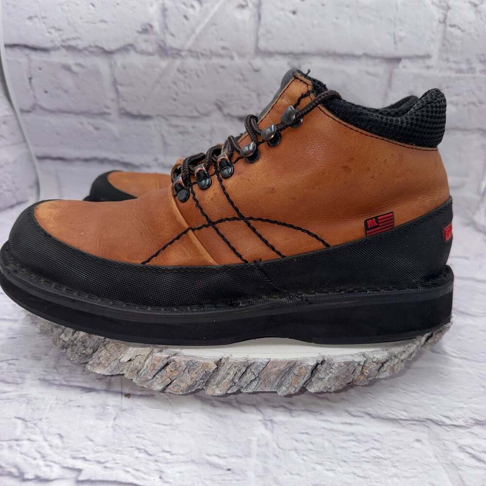 VTG Polo Jeans Co. Ralph Lauren Men’s 10D Hiking Sport Mountain Leather Boots - Picture 6 of 12